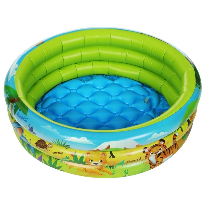 Бассейн надувной «На волне: Африка», 64х21 см, с надувным дном Бассейн надувной «На волне: Африка», 64х21 см, с надувным дном