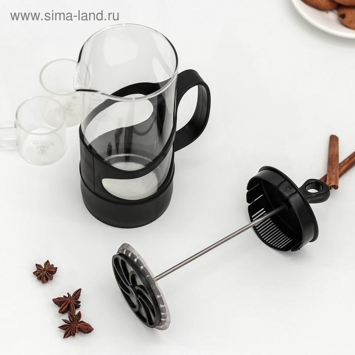 Френч-пресс Herevin «Арабика», 1 л, цвет чёрный Френч-пресс Herevin «Арабика», 1 л, цвет чёрный