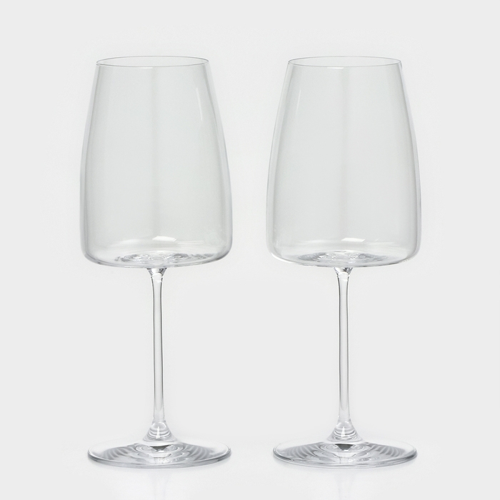 Набор бокалов для вина LORD, 670 мл, хрустальное стекло, 2 шт Набор бокалов для вина LORD, 670 мл, хрустальное стекло, 2 шт