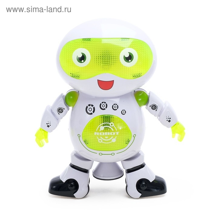 Робот «Танцор», ездит, произвольное движение, световые и звуковые эффекты, работает от батареек