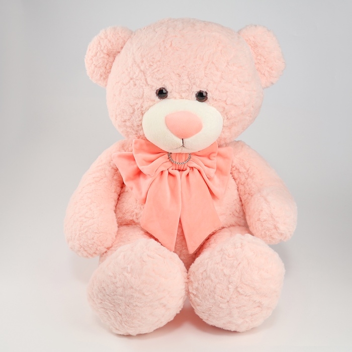 Мягкая игрушка «Медведь», с бантом, 80 см, цвет розовый Мягкая игрушка «Медведь», с бантом, 80 см, цвет розовый