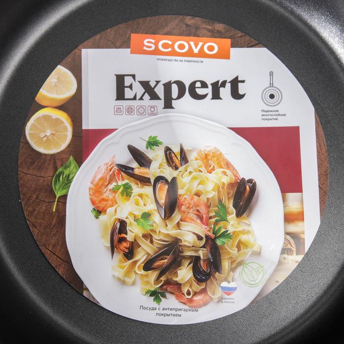 Жаровня-сковорода «Эксперт», 4 л, d=28 см, стеклянная крышка, антипригарное покрытие, цвет бордовый Жаровня-сковорода «Эксперт», 4 л, d=28 см, стеклянная крышка, антипригарное покрытие, цвет бордовый