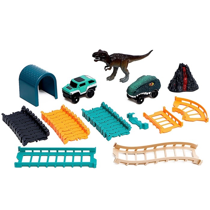 Автотрек «Дино-трек», с 2 машинками, работает от батареек Автотрек «Дино-трек», с 2 машинками, работает от батареек