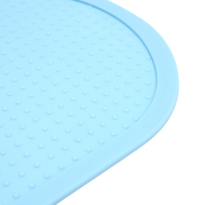 Коврик силиконовый под миску, 40 х 30 см, голубой Коврик силиконовый под миску, 40 х 30 см, голубой