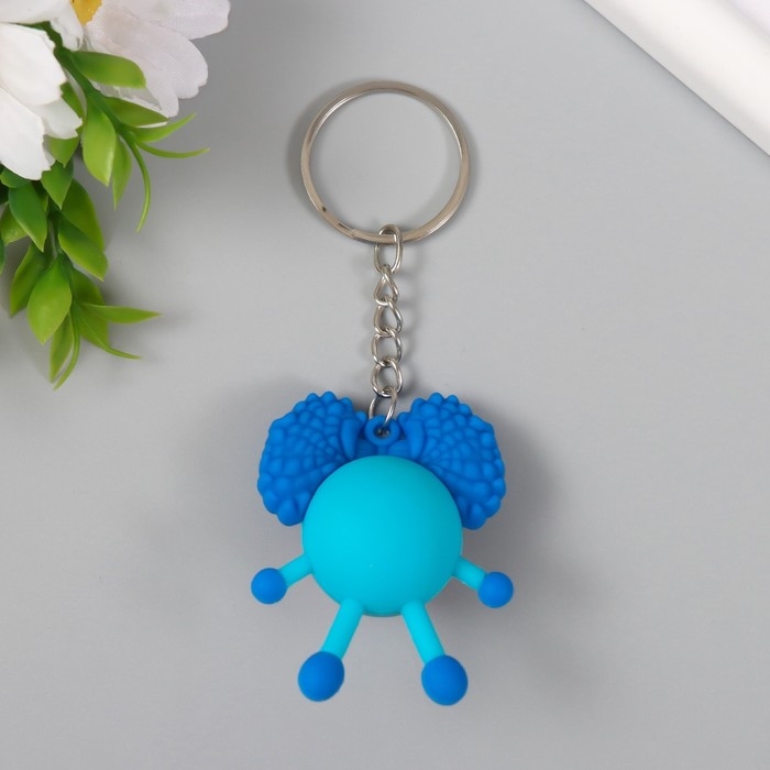 Брелок резина  Брелок резина "Кудряш инопланетный" МИКС 5х4х2,5 см