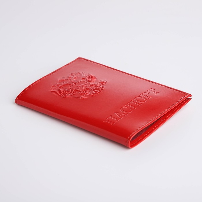 Обложка для паспорта, цвет алый Обложка для паспорта, цвет алый