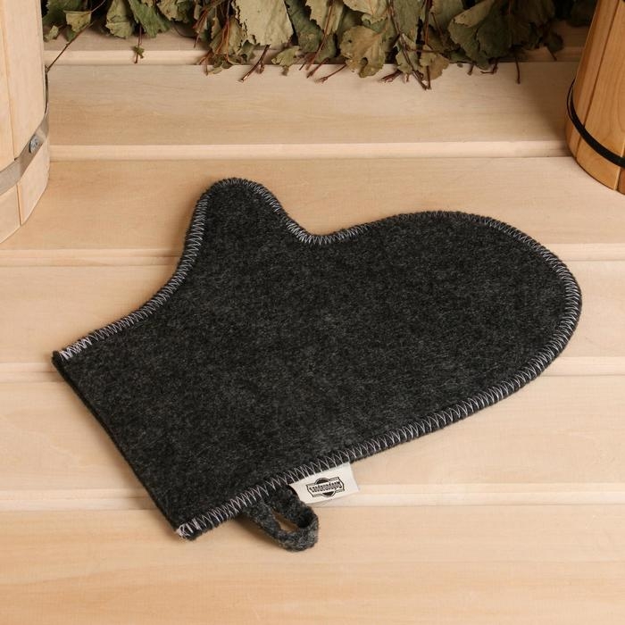 Набор банный Набор банный "Мужской" портфель 5 предметов, серый, с вышивкой