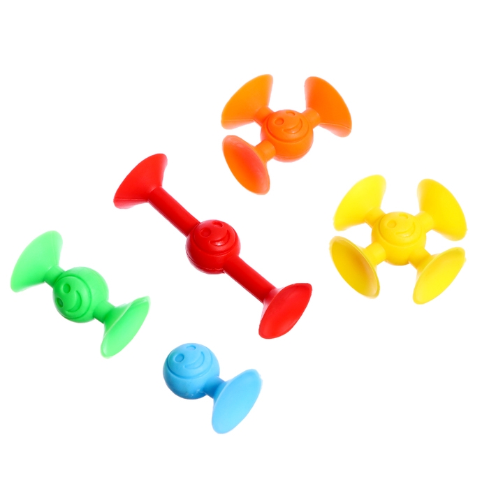 Конструктор «Весёлые присоски», 14 деталей