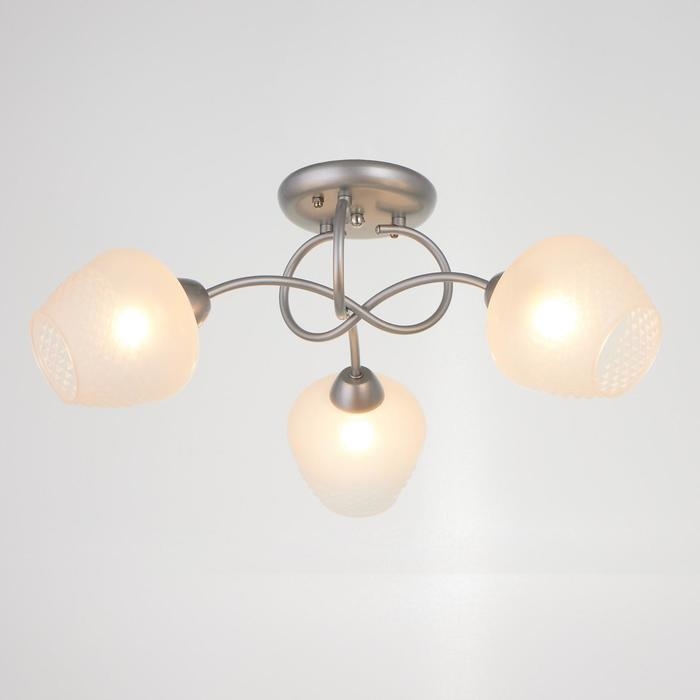 Люстра 1085/3SL 40Вт Е27 серебро 54х54х24 см BayerLux