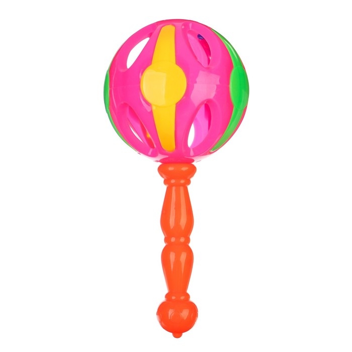 Погремушка «Яркий маракас», 17 см, цвет МИКС, Крошка Я Погремушка «Яркий маракас», 17 см, цвет МИКС, Крошка Я
