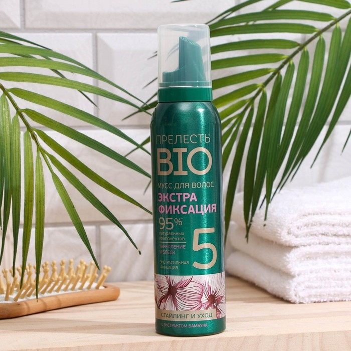Мусс для волос Прелесть Bio «Стайлинг и уход», экстра фиксация, 160 мл Мусс для волос Прелесть Bio «Стайлинг и уход», экстра фиксация, 160 мл
