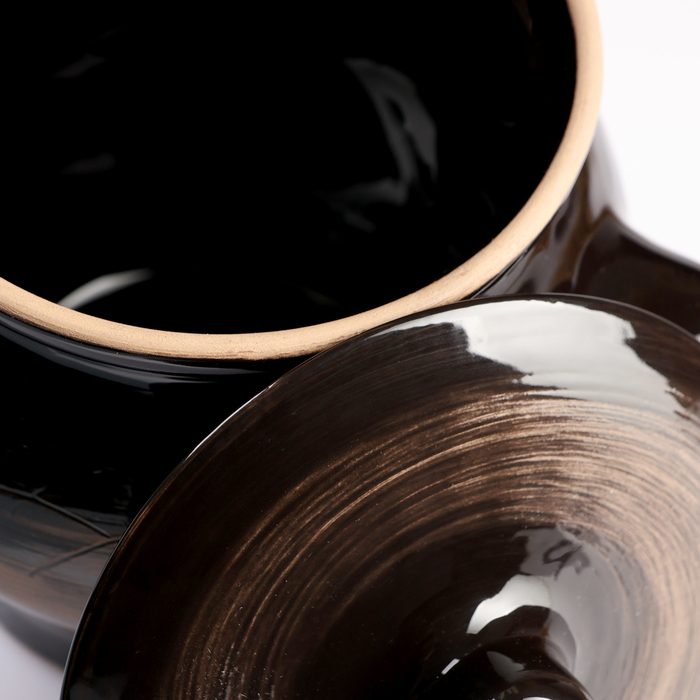 Горшок керамический для запекания №6 старина 0,65 л