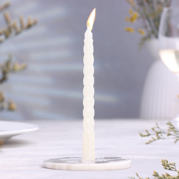 Набор свечей витых, 1,5х 15 см, 2 штуки, аромат ваниль Набор свечей витых, 1,5х 15 см, 2 штуки, аромат ваниль