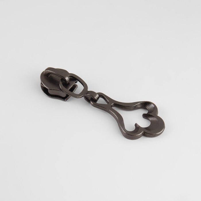 Бегунок галантерейный для молнии «Спираль», №5, декоративный, 10 шт, цвет чёрный никель Бегунок галантерейный для молнии «Спираль», №5, декоративный, 10 шт, цвет чёрный никель