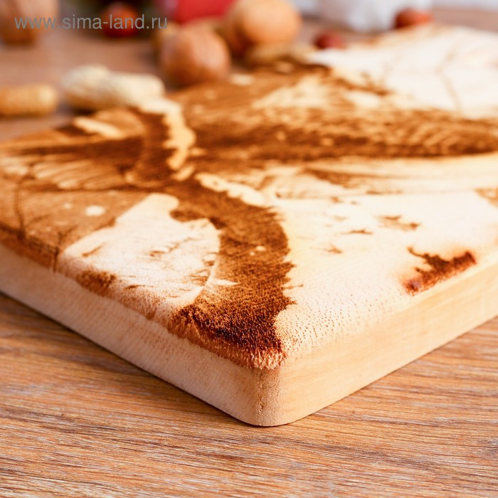Доска из массива кедра «Сокол», прямоугольная, 18 × 28 см Доска из массива кедра «Сокол», прямоугольная, 18 × 28 см