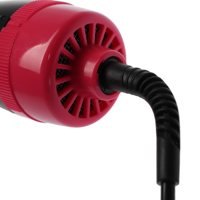 Фен-щётка Luazon LFS-04, 1000 Вт, 3 скорости, 3 режима, чёрно-розовая Фен-щётка Luazon LFS-04, 1000 Вт, 3 скорости, 3 режима, чёрно-розовая