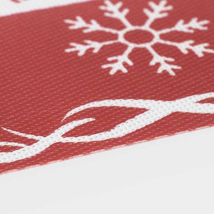 Дорожка новогодняя на стол Доляна «Новый год», сервировочная, 180×30 см Дорожка новогодняя на стол Доляна «Новый год», сервировочная, 180×30 см