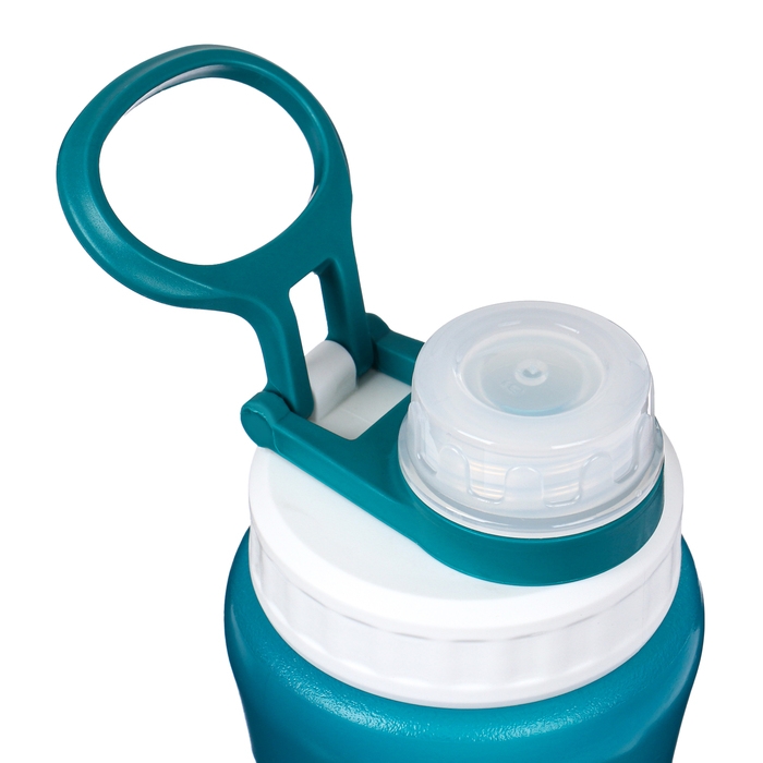 Бутылка для воды спортивная, 500 мл, 20.2 х 7.5 х 6.7 см, бирюзовая Бутылка для воды спортивная, 500 мл, 20.2 х 7.5 х 6.7 см, бирюзовая