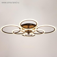 Люстра с ПДУ 671133/8 LED 224Вт диммер 3 режима 3000-6000К черный 107х82х9 см BayerLux