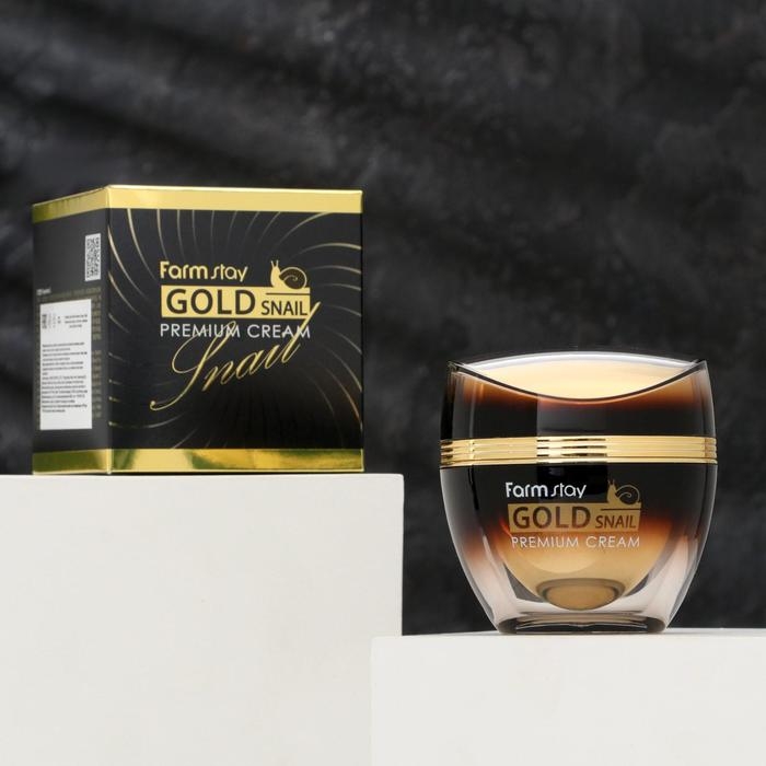 Премиальный крем для лица Farmstay, с золотом и муцином улитки, 50 мл Премиальный крем для лица Farmstay, с золотом и муцином улитки, 50 мл
