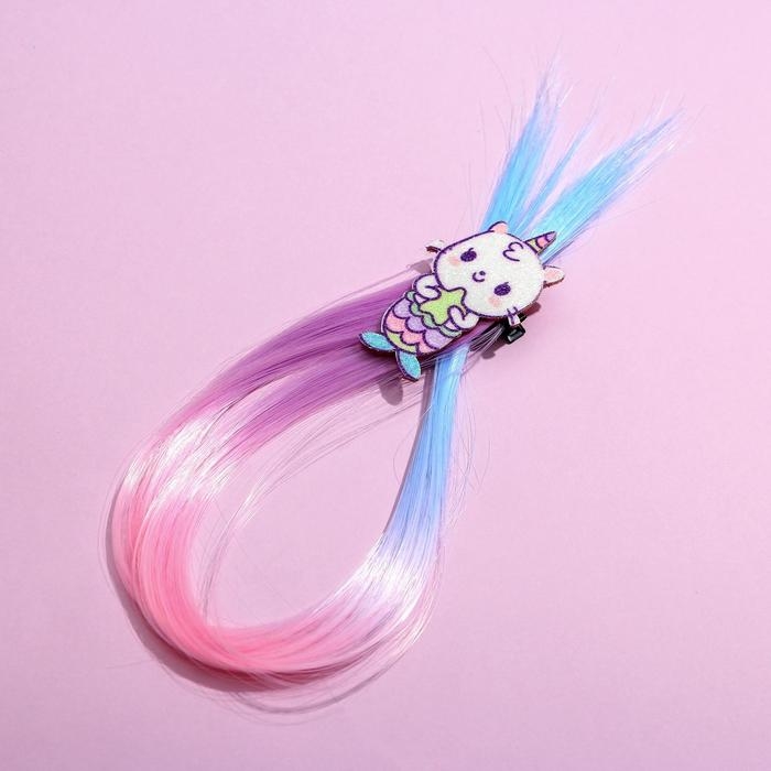 Заколка для волос , цветная прядь «Ты уникальная» Заколка для волос , цветная прядь «Ты уникальная»