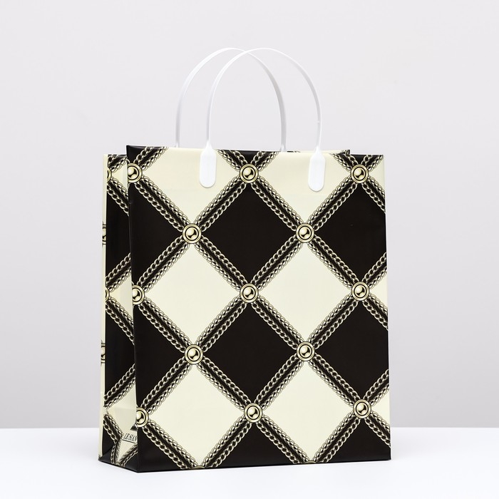 Пакет Пакет "Ромб", мягкий пластик, 26 x 23 см, 110 мкм