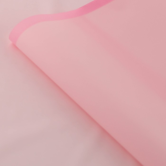 Плёнка для цветов матовая упаковочная «Кайма» розовый + сирен.-роз 0,5х9 м