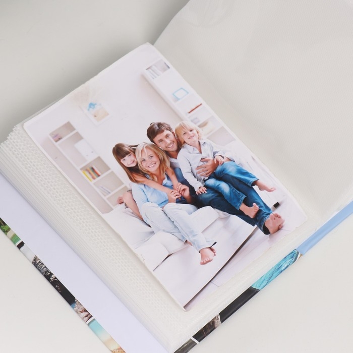 Фотоальбом на 100 фото 10х15 см "Морское побережье" МИКС 5,5х12,5х16,5 см