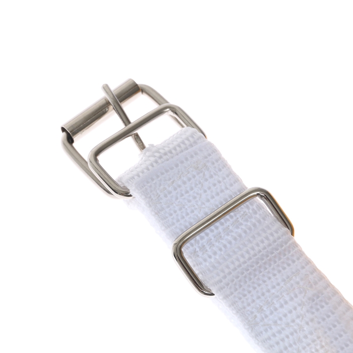 Недоуздок из нейлона с флисовым подкладом, регулируемый размер, белый Недоуздок из нейлона с флисовым подкладом, регулируемый размер, белый