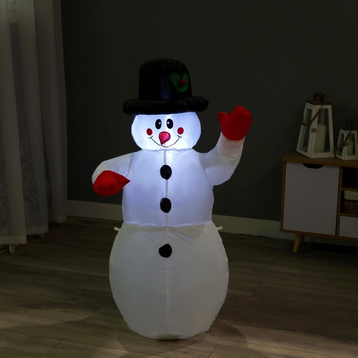 Надувная фигура  Надувная фигура "Снеговик" светится, 120 см