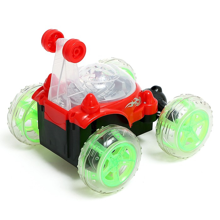 Перевёртыш радиоуправляемый «Трюкач», подсветка колёс, работает от аккумулятора, цвета МИКС Перевёртыш радиоуправляемый «Трюкач», подсветка колёс, работает от аккумулятора, цвета МИКС