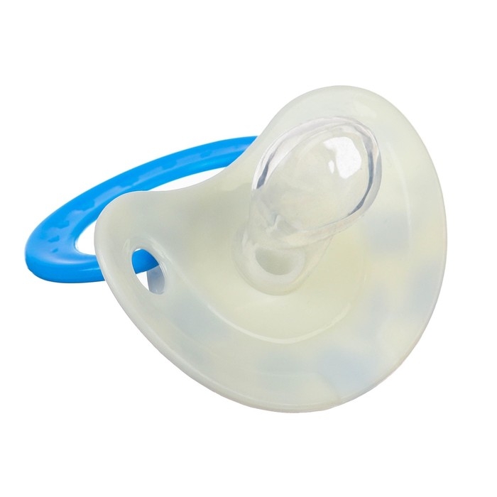 Соска - пустышка силиконовая ортодонтическая «Кит», от 3 мес., с колпачком, цвет голубой Соска - пустышка силиконовая ортодонтическая «Кит», от 3 мес., с колпачком, цвет голубой