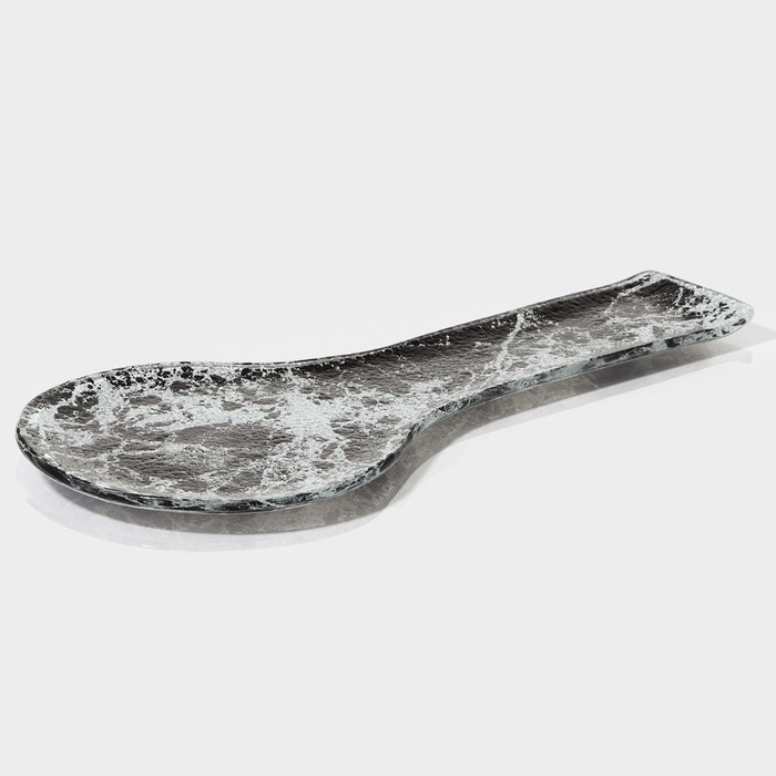 Подставка под ложку Magistro «Мрамор», 24×11×1 см, цвет чёрный Подставка под ложку Magistro «Мрамор», 24×11×1 см, цвет чёрный