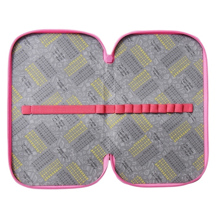 Пенал 2 секции, 125 х 205 х 40 мм, Calligrata 30П26/2  Пенал 2 секции, 125 х 205 х 40 мм, Calligrata 30П26/2 "Аниме подружки", ламинированный картон