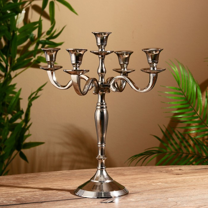 Подсвечник Подсвечник "Волны" на 5 свечей 31х31х36 см