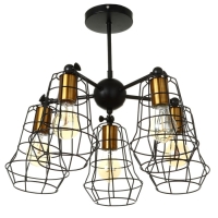 Люстра 2210/5 E27 40Вт черно-бронзовый 34,4х34,4х68 см BayerLux