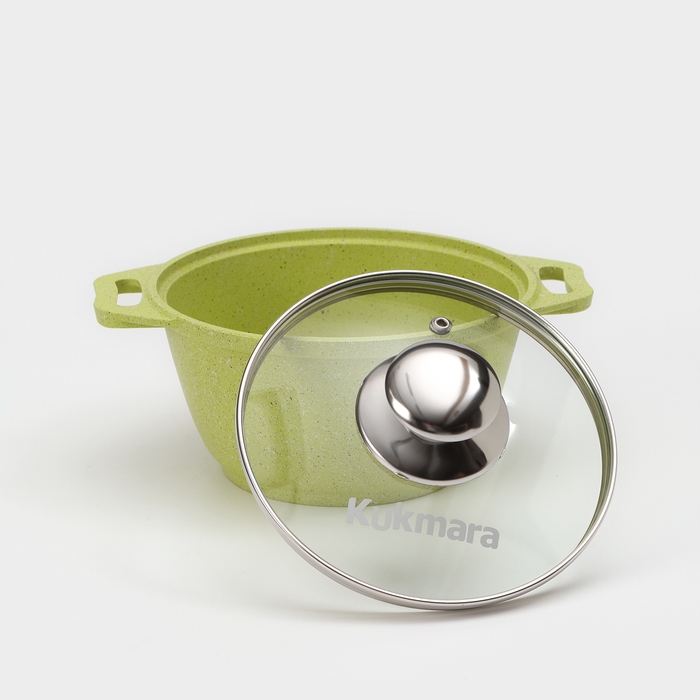 Кастрюля Trendy style, 1 л, антипригарное покрытие, цвет зелёный Кастрюля Trendy style, 1 л, антипригарное покрытие, цвет зелёный