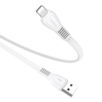 Кабель Hoco X40, USB - Lightning, 2.4 А, 1 м, плоский, белый