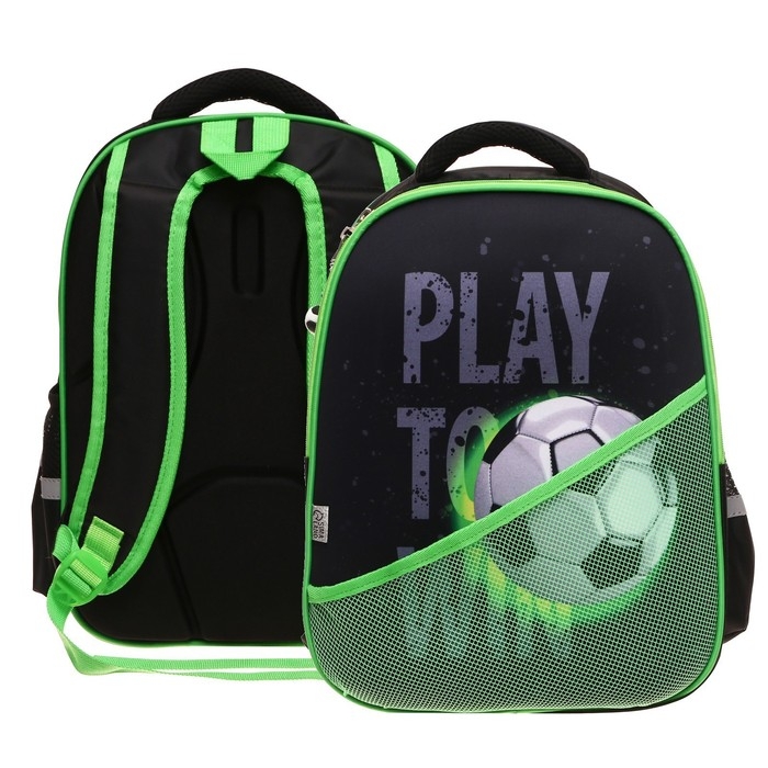 Рюкзак каркасный школьный Calligrata Рюкзак каркасный школьный Calligrata "Футбол", 39 х 30 х 14 см