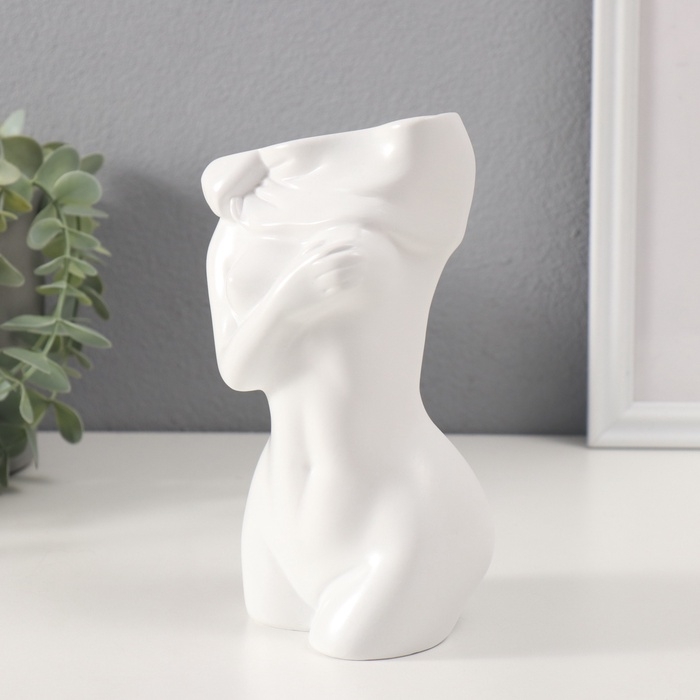 Сувенир полистоун вазон Сувенир полистоун вазон "Скульптура. Женское тело" 9,9х18,6 см