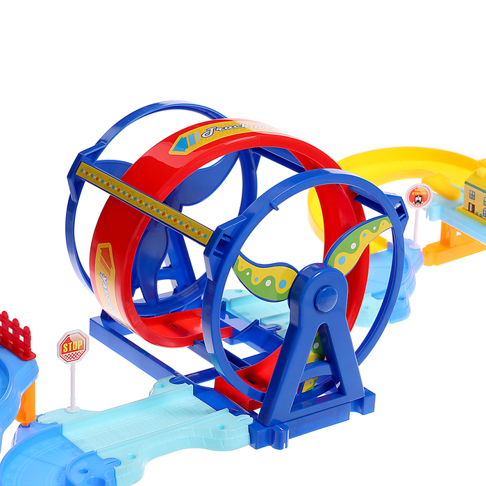 Железная дорога &laquo;Парк развлечений&raquo;, работает от батареек