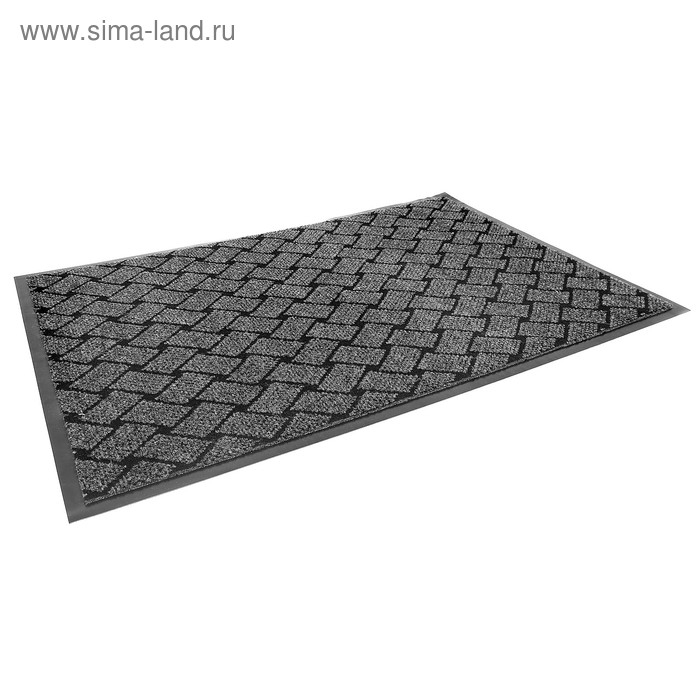 Коврик придверный влаговпитывающий «Крафт», 80×120 см, цвет серый Коврик придверный влаговпитывающий «Крафт», 80×120 см, цвет серый