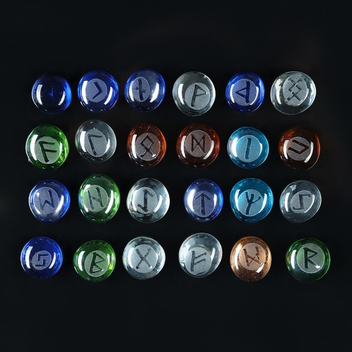 Руны для гадания Руны для гадания "Скандинавские", 25шт, кварц