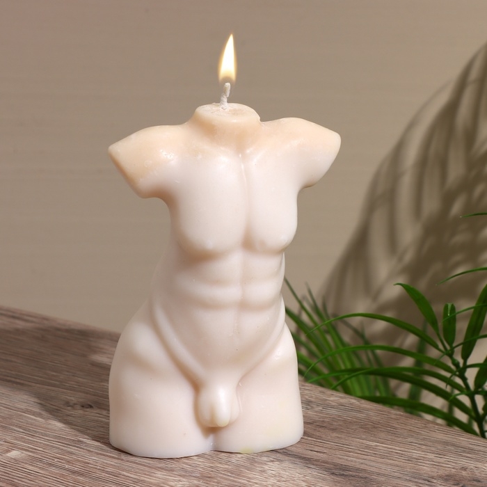 Свеча  Свеча "Мужской торс" 8х4х15 см, соевый воск МИКС