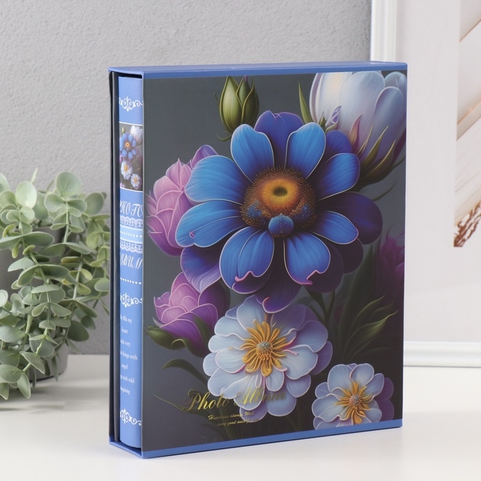 Фотоальбом на 200 фото 10х15 см Сказочные цветы в коробке 25,8х21х5 см Фотоальбом на 200 фото 10х15 см Сказочные цветы в коробке 25,8х21х5 см