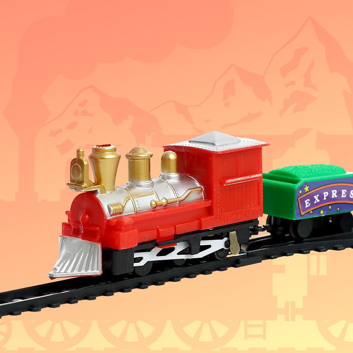 Железная дорога «Скорый поезд», работает от батареек Железная дорога «Скорый поезд», работает от батареек