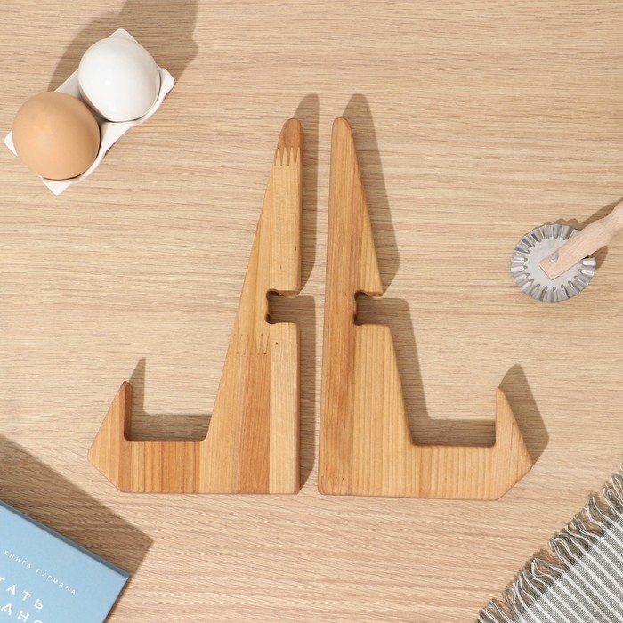 Подставка для книг, планшетов, 16,5×12,5×16,5 см, длина 1 детали 22,5 см, берёза Подставка для книг, планшетов, 16,5×12,5×16,5 см, длина 1 детали 22,5 см, берёза