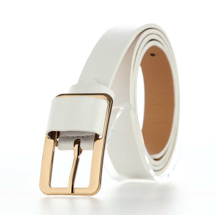 Ремень женский, ширина 2,1 см, цвет белый Ремень женский, ширина 2,1 см, цвет белый