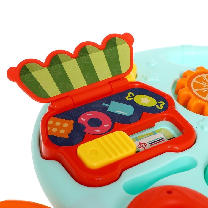 Столик-ходунки 4 в 1, звук, цвет голубой Столик-ходунки 4 в 1, звук, цвет голубой