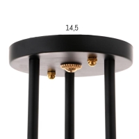 Люстра 10101/3 3х60Вт Е27, черный/янтарный, 50х50х28 см